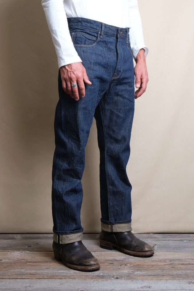 Belford Straight 13 Ounce Natural Rinsed Denim View 3