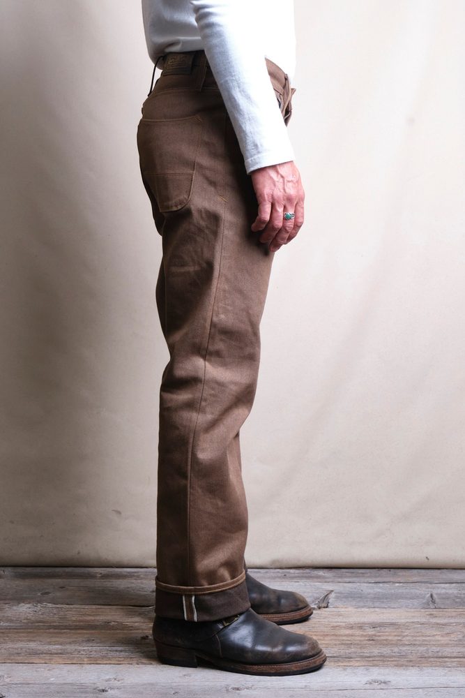 Belford Straight <span>15 ounce Brown Denim</span> View 4