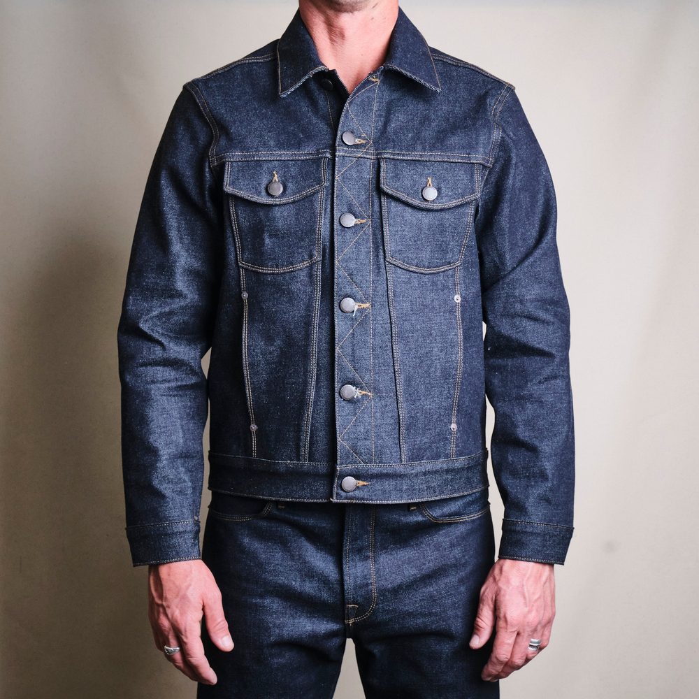 Classic Denim Jacket 15 Ounce Unsinged Denim Alternate