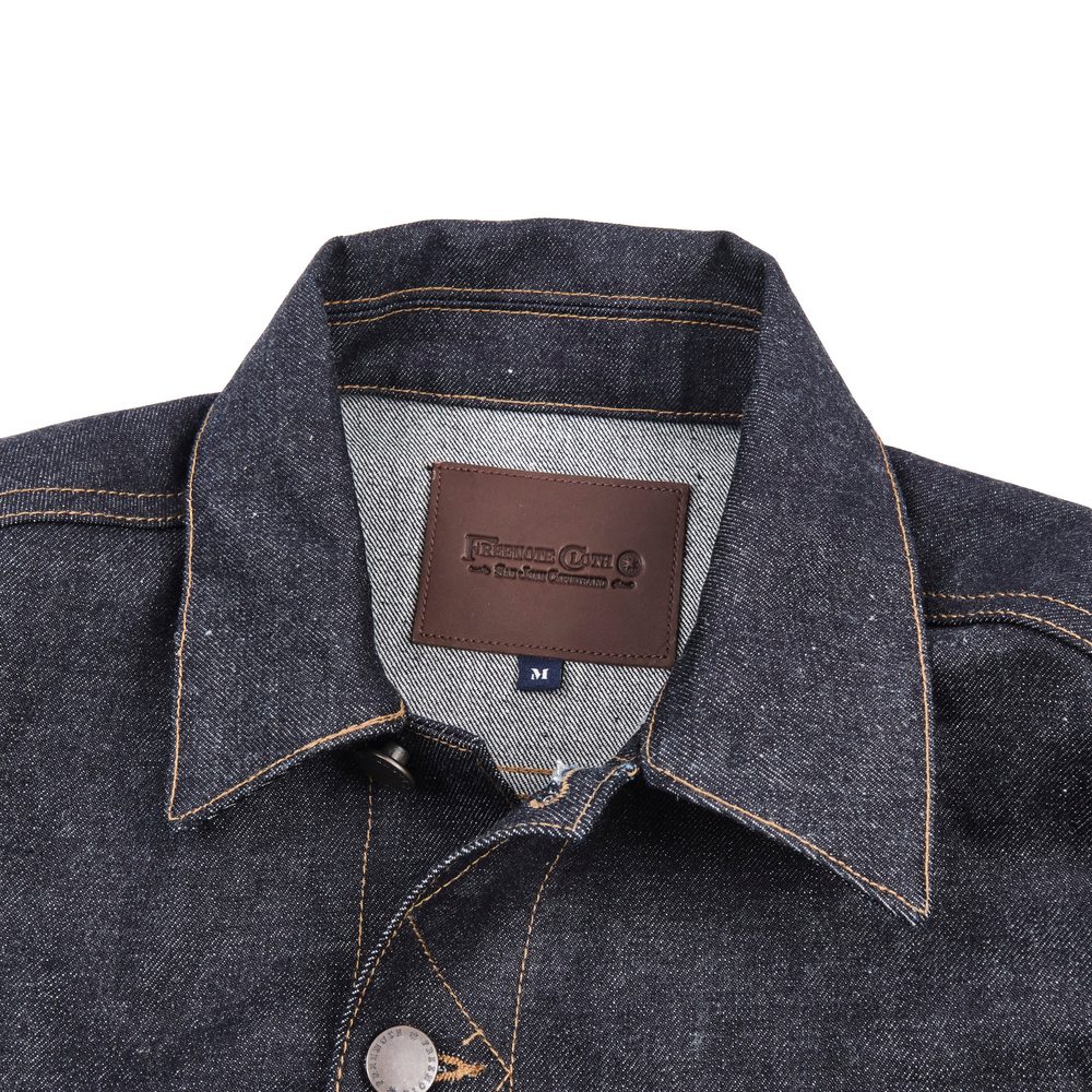 Classic Denim Jacket 15 Ounce Unsinged Denim View 3