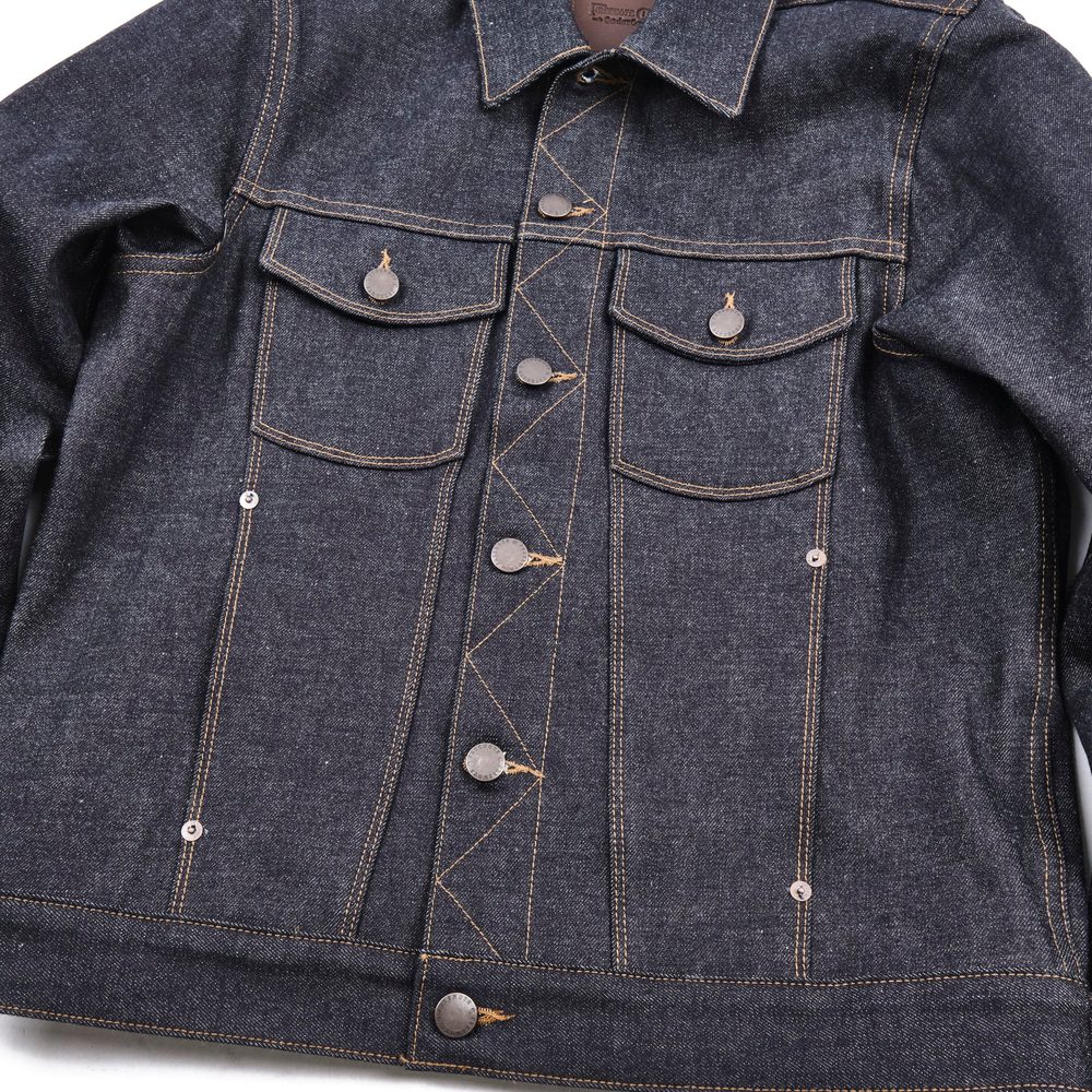 Classic Denim Jacket 15 Ounce Unsinged Denim View 4