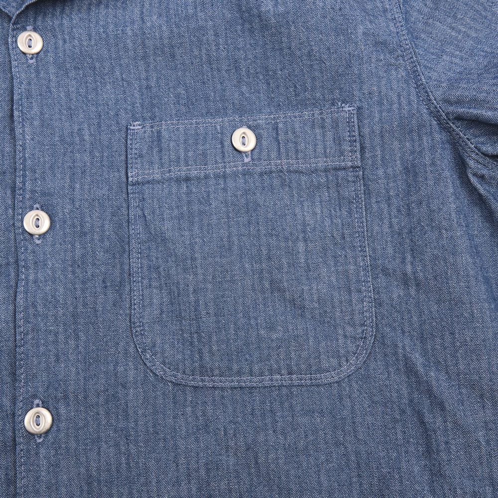 Dayton Blue Herringbone View 4