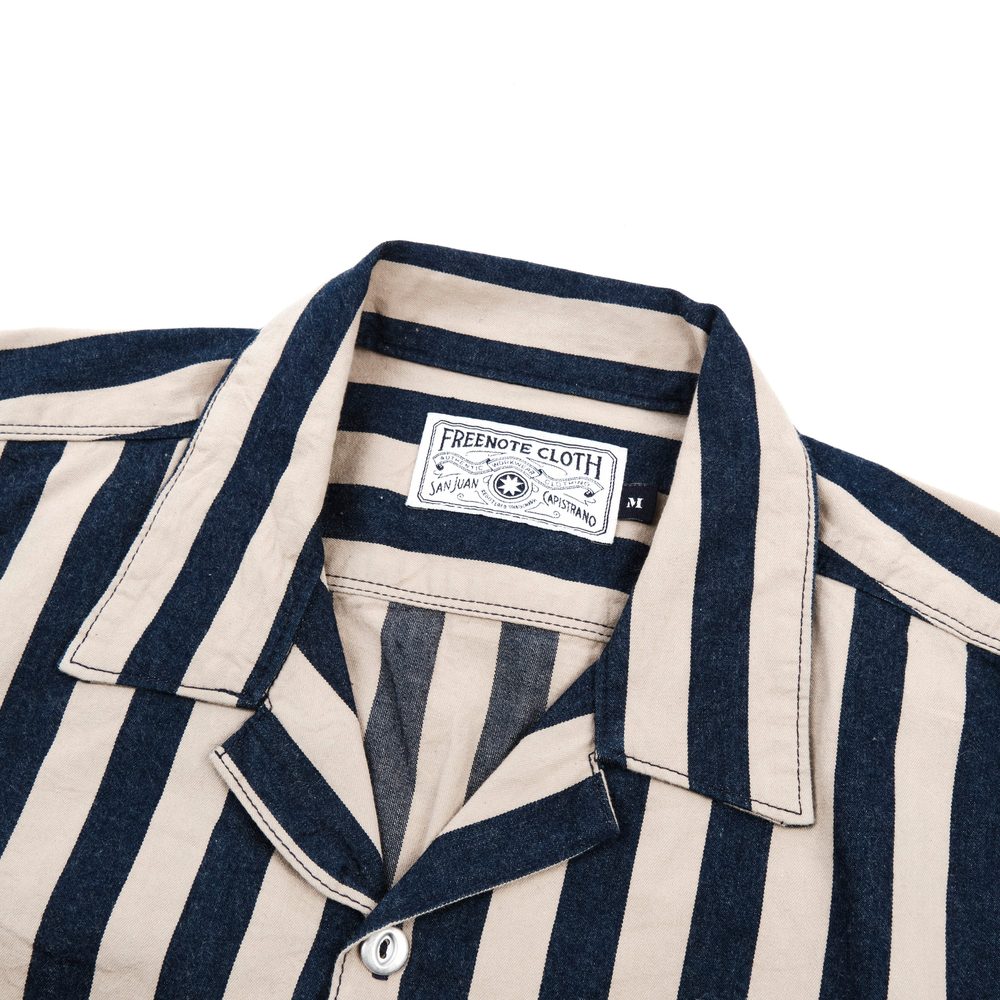 Dayton Indigo Wide Stripe View 3