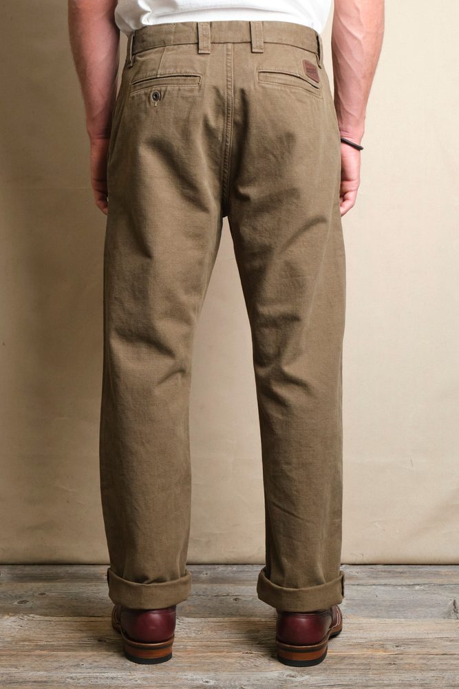Deck Pant 14 Ounce Slub Army Green View 4