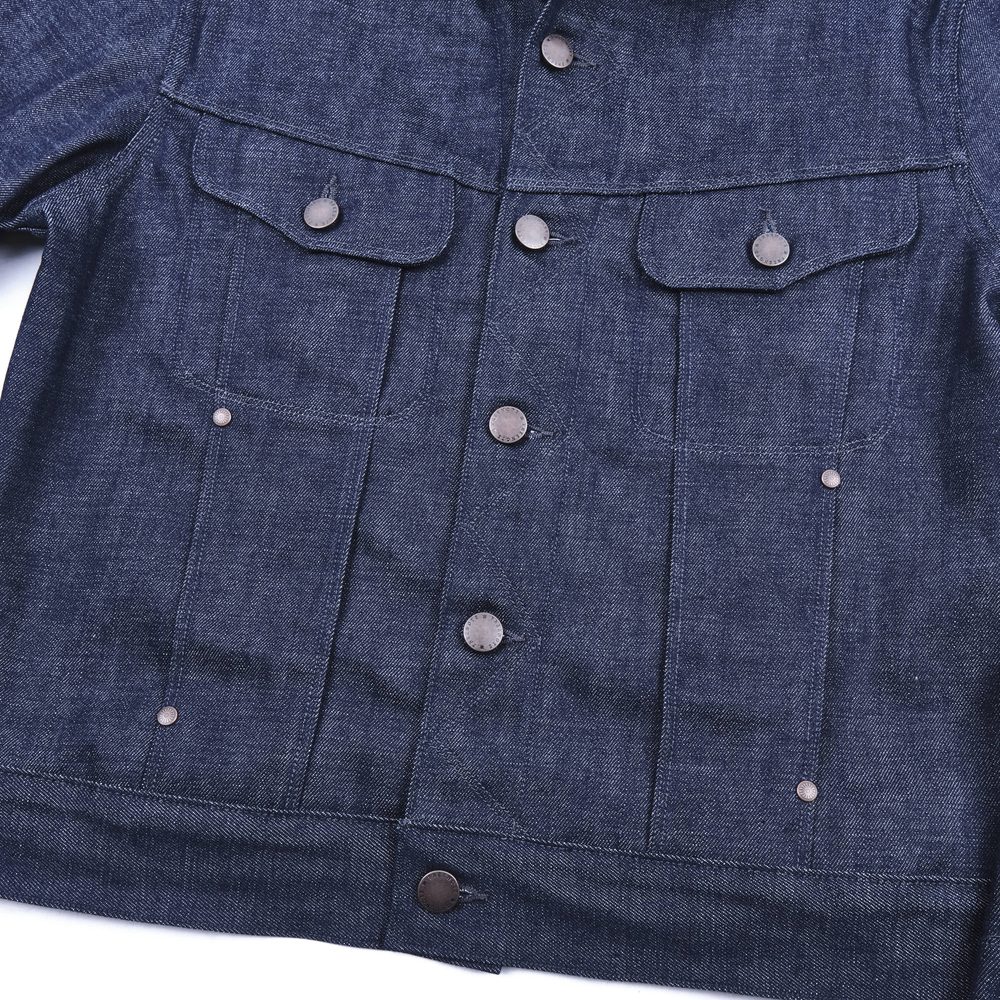 High Low 11 Ounce Memphis Blue Denim Jacket View 4
