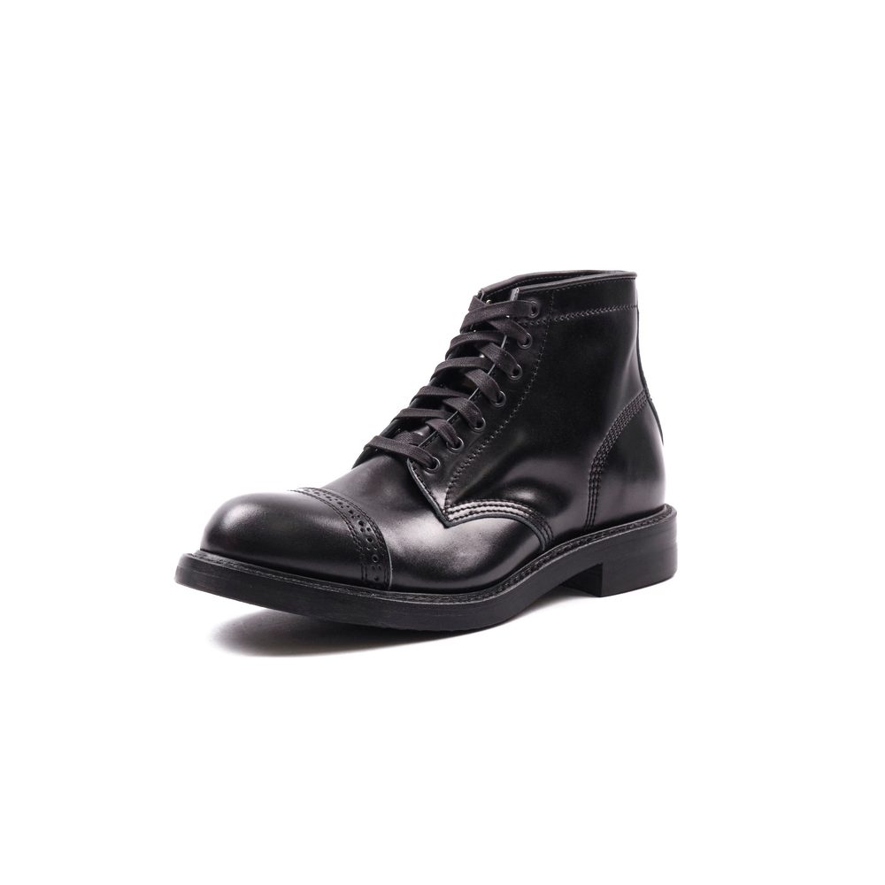 John Lofgren Combat Boots - Shinki Black Shell Cordovan - Black Ops View 3