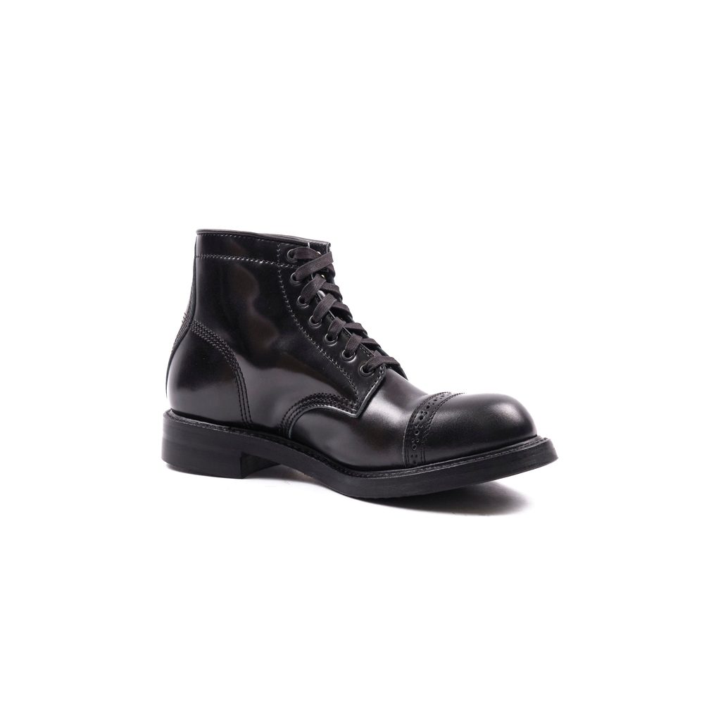 John Lofgren Combat Boots - Shinki Black Shell Cordovan - Black Ops View 4