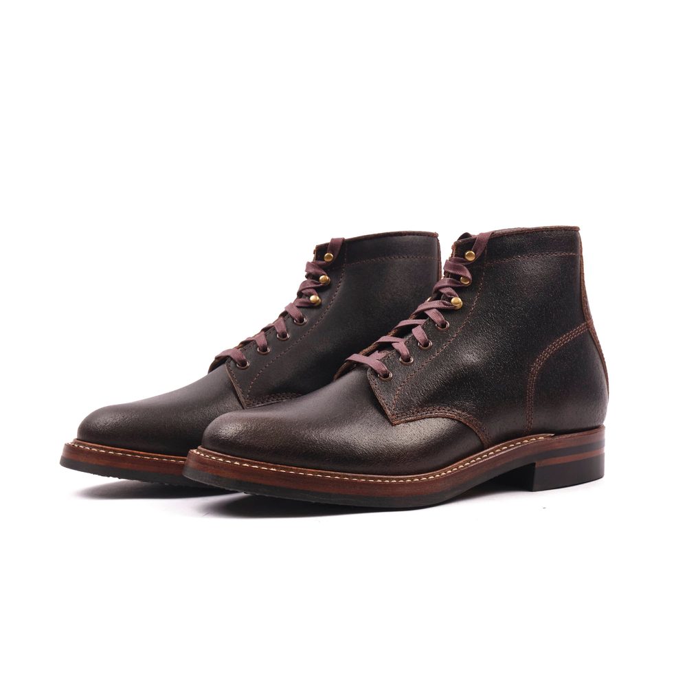John Lofgren El Capitan Boots - Horween Dark Brown Waxed Flesh