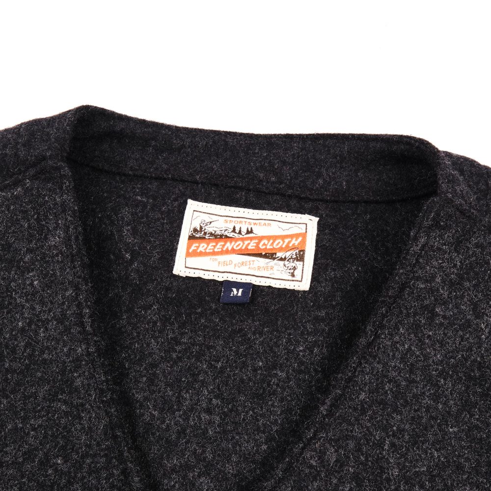 Keynot Black Wool Hunting Vest View 3