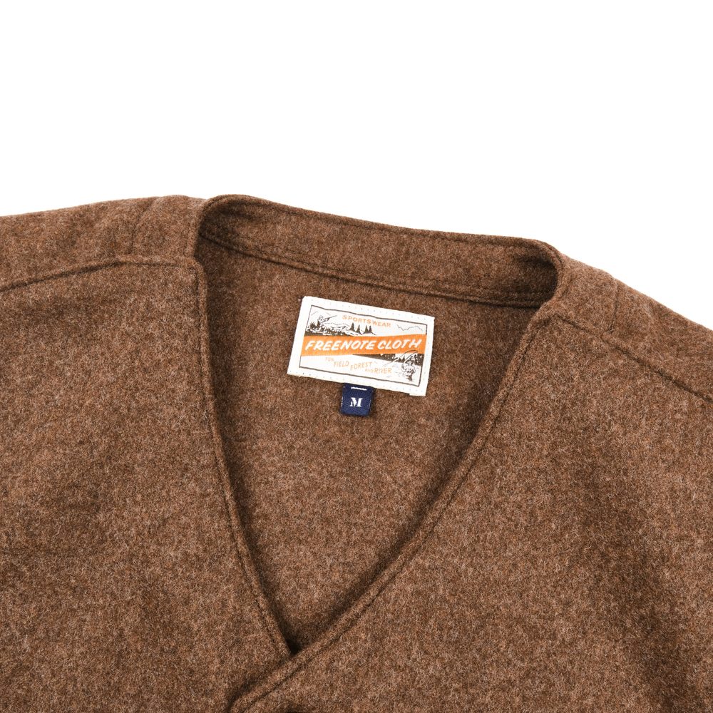 Keynot Brown Wool Hunting Vest View 3