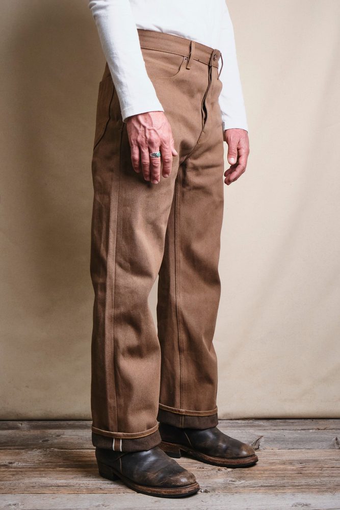 Modesto 15 Ounce Brown Denim View 3