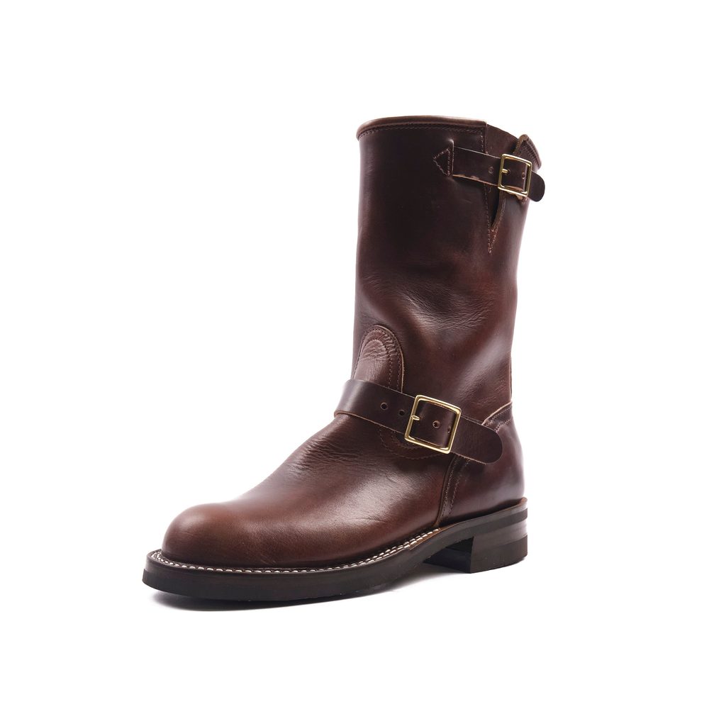 NICKS BOOTS - THE BRAKEMAN ENGINEER - HORWEEN BROWN CHROMEXCEL View 3