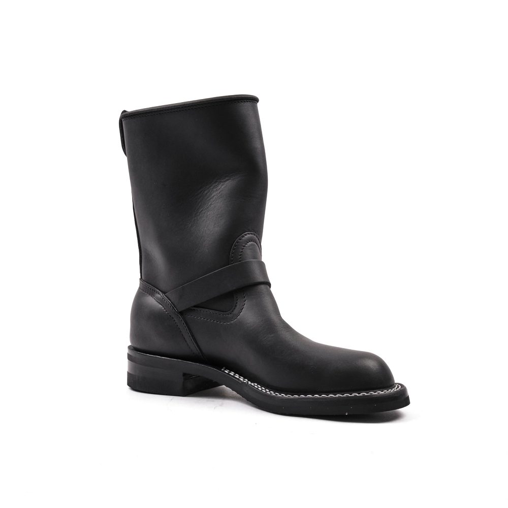 NICKS BOOTS - THE BRAKEMAN ENGINEER - HORWEEN SPOKANE BLACK View 4