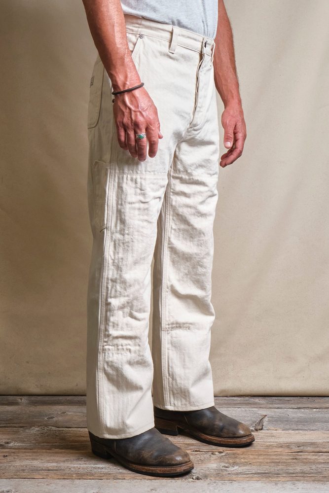 Ortega Pant 13 Ounce Natural Herringbone Alternate