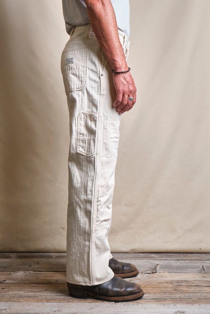 Ortega Pant 13 Ounce Natural Herringbone View 3