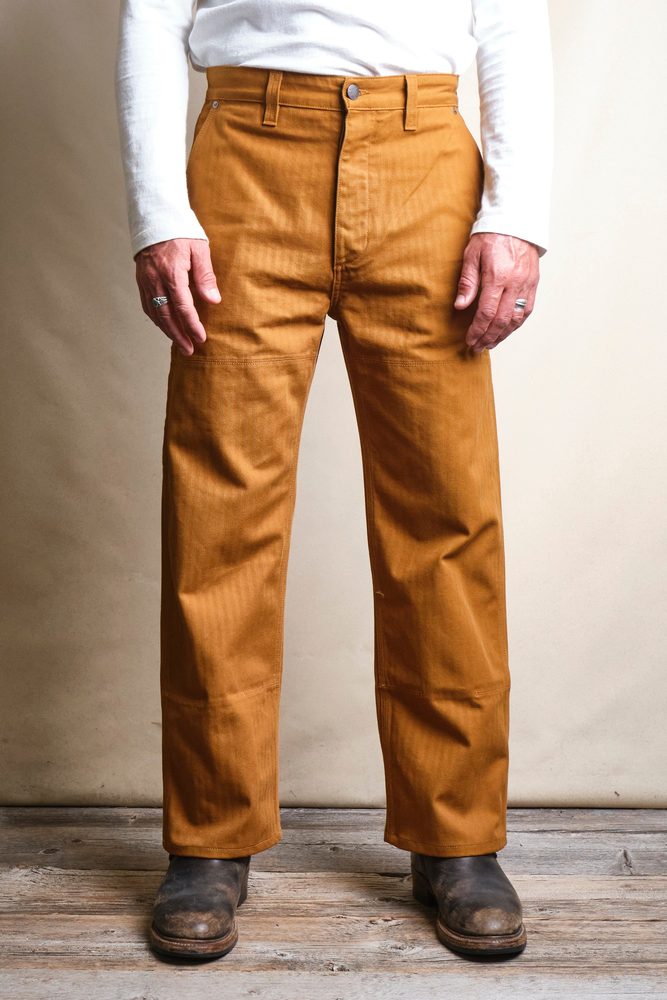 Ortega Pant 13 Ounce Rust Herringbone