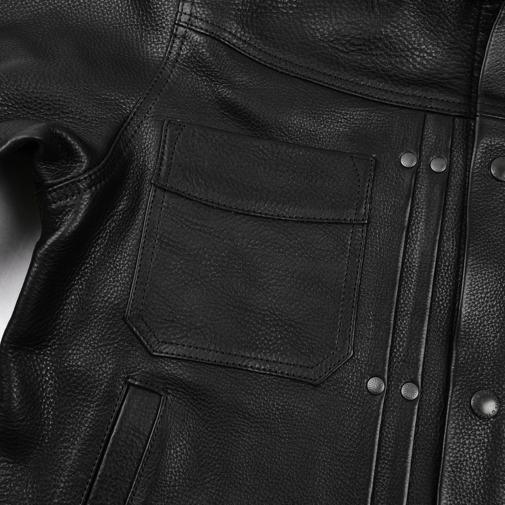 Riders Jacket Black Steerhide View 4