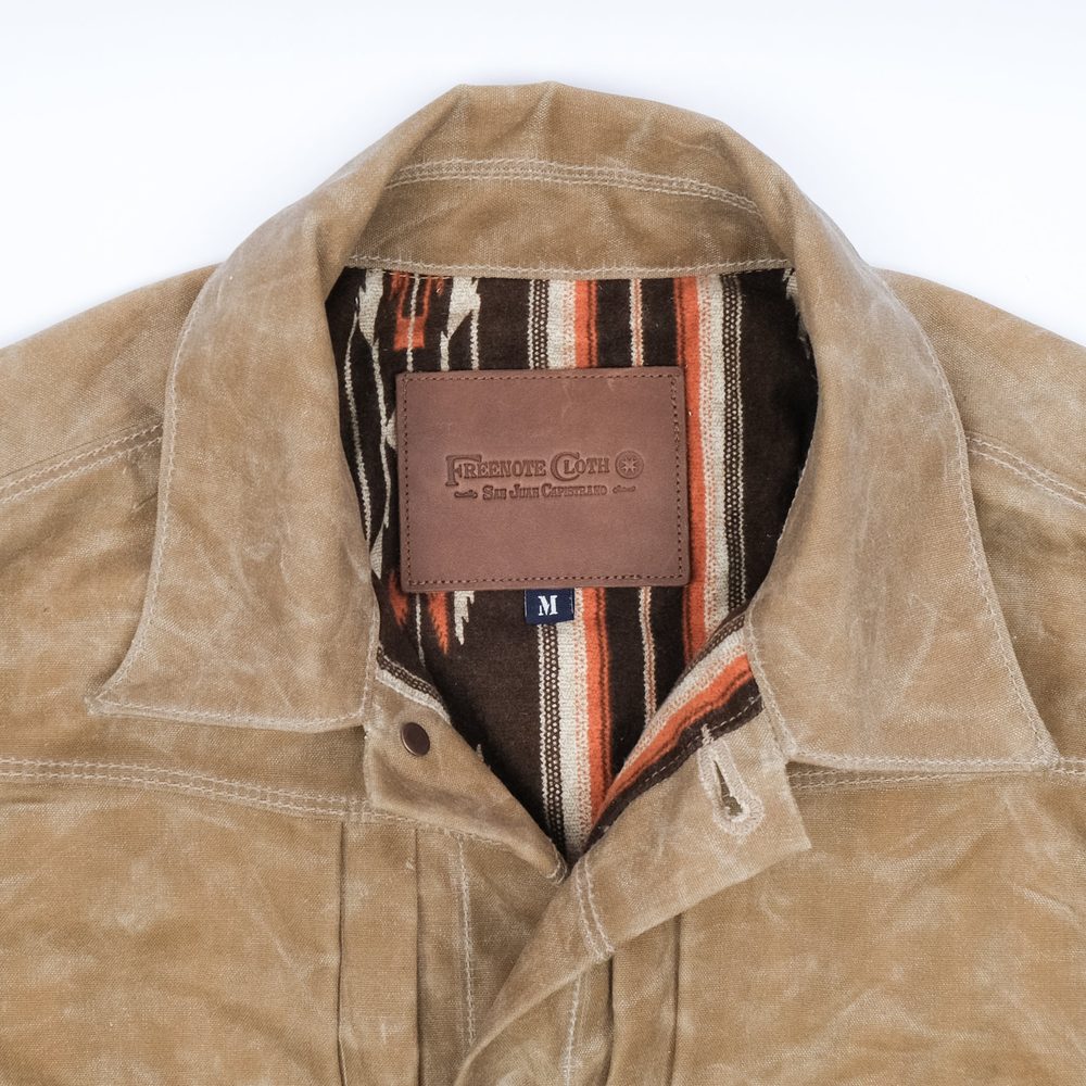 Riders Jacket Waxed Canvas <span>Tumbleweed Brown Interior</span> Alternate