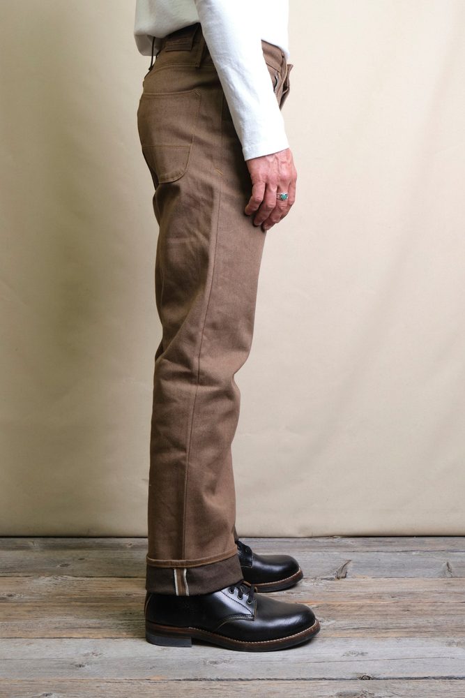 Trabuco Classic Straight <span> 15 Ounce Brown Denim </span> View 4