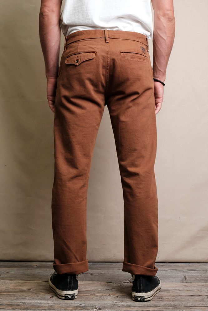 Workers Chino Slim Fit <span> 14 Ounce Slub Rust</span> View 4