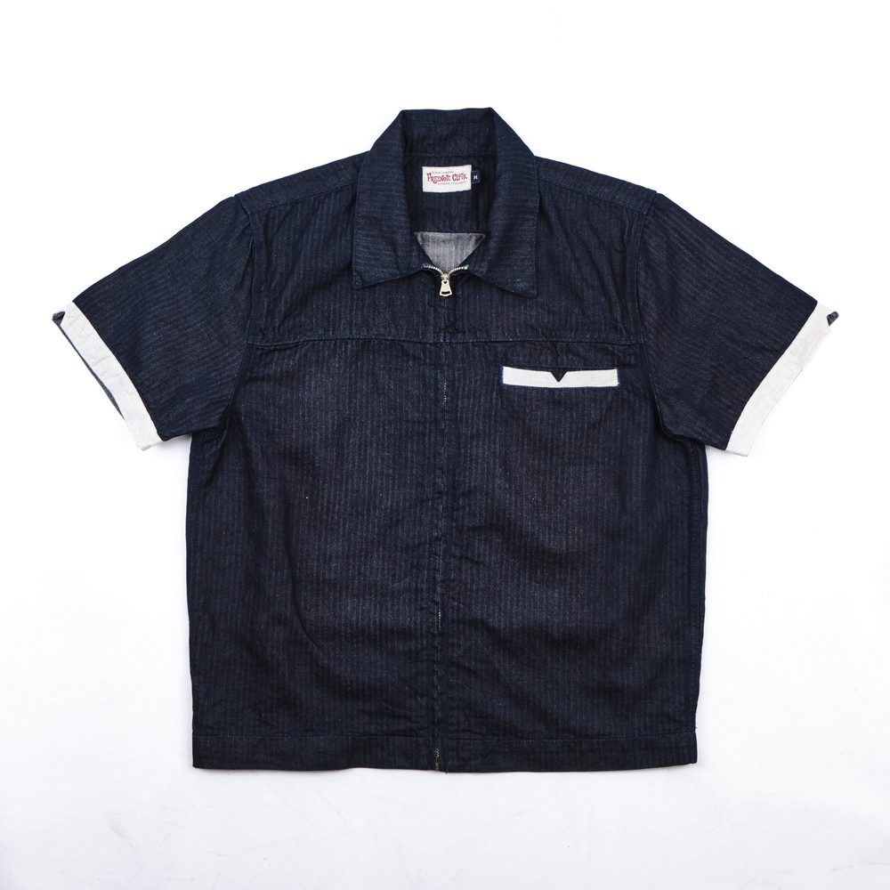 Yorba Navy Herringbone